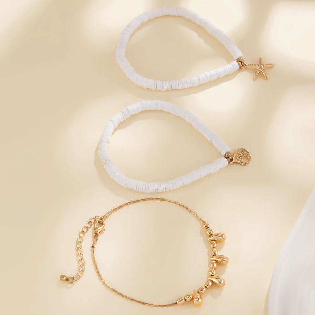 Customized Starfish Water Drop Anklet anklet LUNARITY GARAGE   