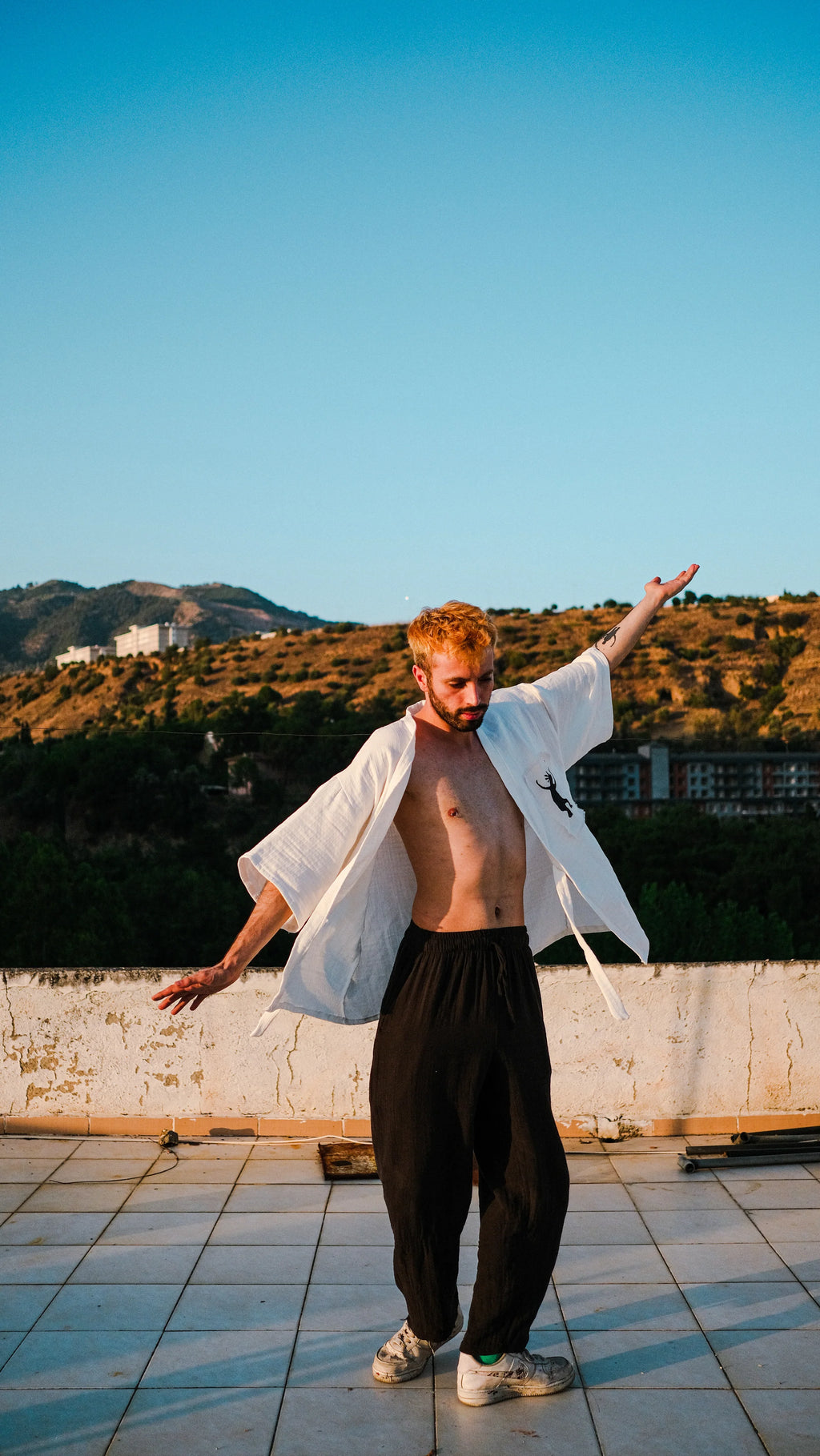 White Ancient Dance Kimono kimono LUNARITY GARAGE   