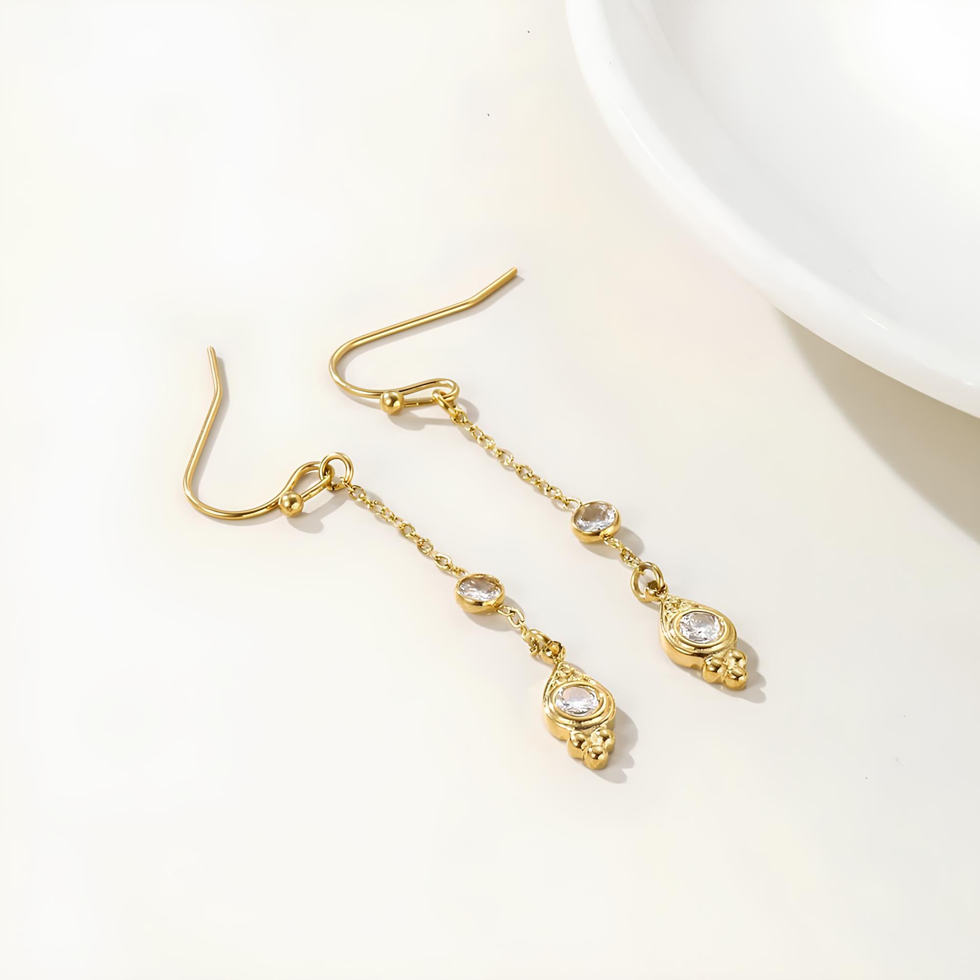 Endless Sparkle Dangle Earrings earrings LUNARITY GARAGE