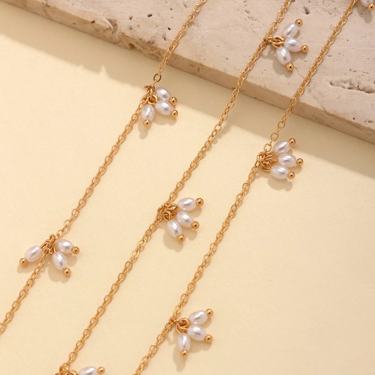 Double Layered Pearl Tassel Necklace Necklace LUNARITY GARAGE