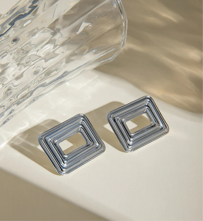 Rectangular Earrings earrings LUNARITY GARAGE