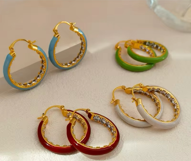 Elegant Minimalist Retro Temperament Hoop Earrings earrings LUNARITY GARAGE