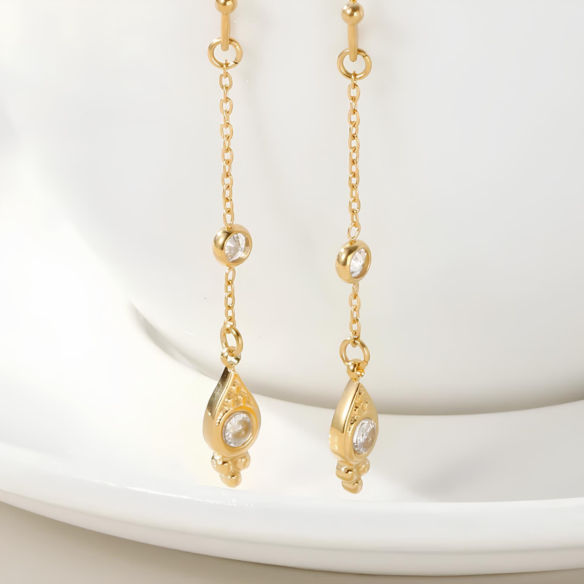 Endless Sparkle Dangle Earrings earrings LUNARITY GARAGE