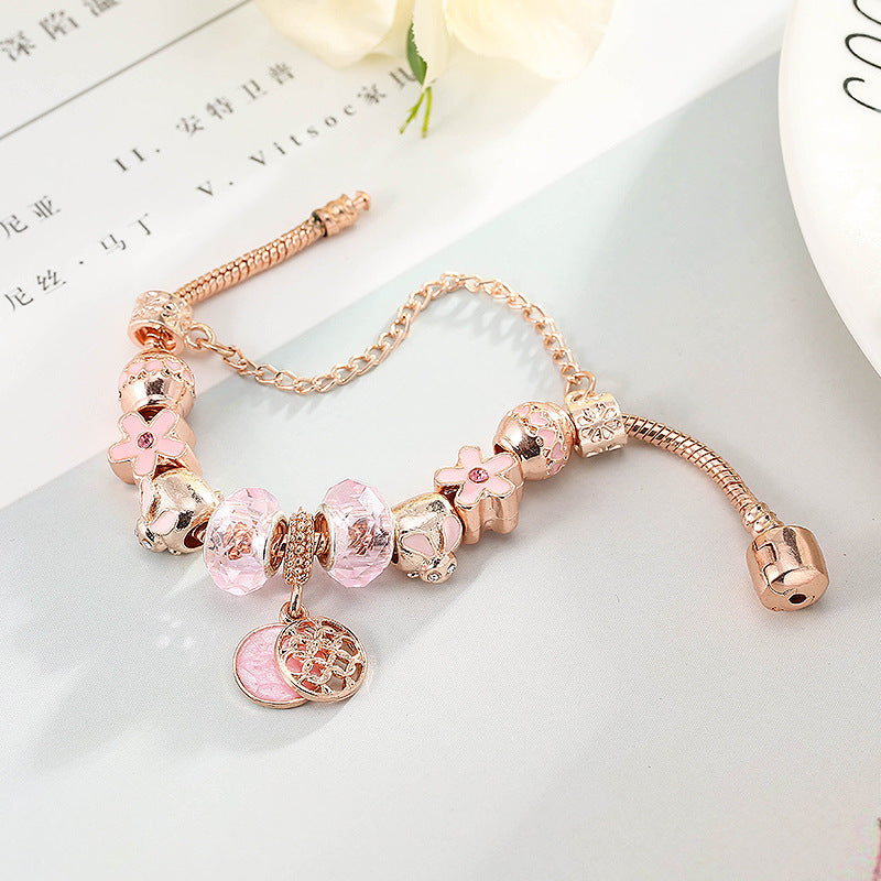 Fashion Love Geometric Rose Gold Bracelet bracelets LUNARITY GARAGE   