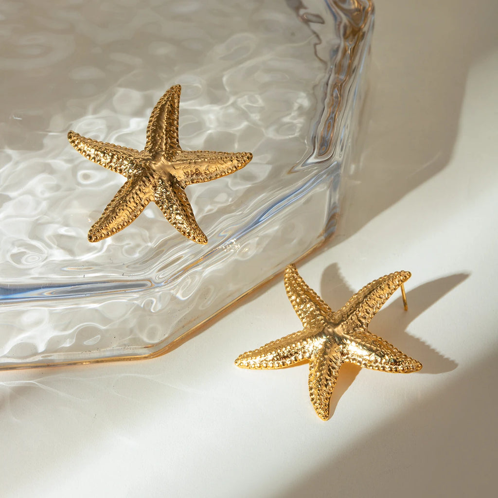 Elegant Starfish Stud Earrings earrings LUNARITY GARAGE   