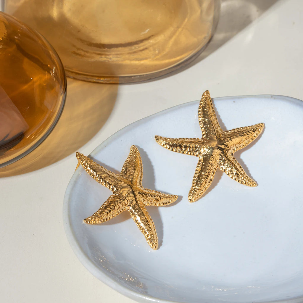 Elegant Starfish Stud Earrings earrings LUNARITY GARAGE   