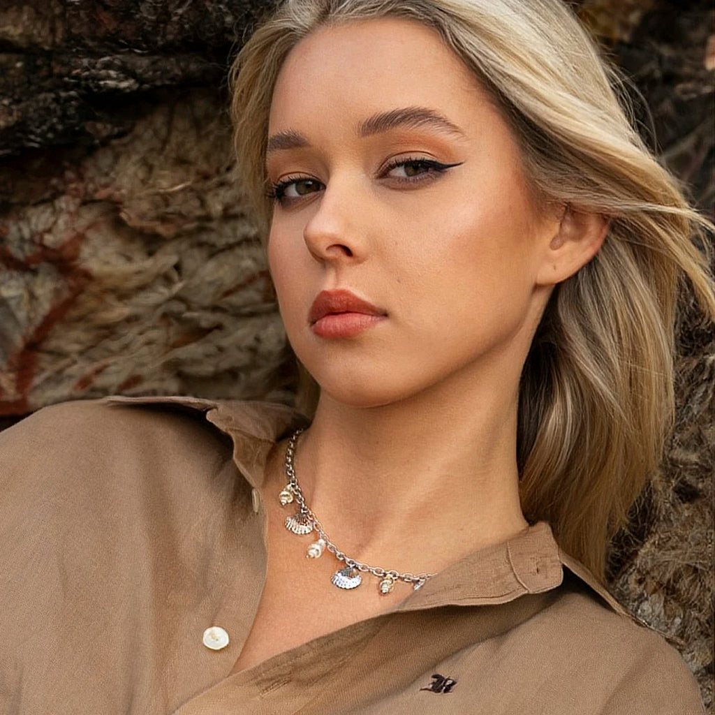 Elegant Summer Sea Shell & Conch Pendant Necklace necklaces LUNARITY GARAGE   