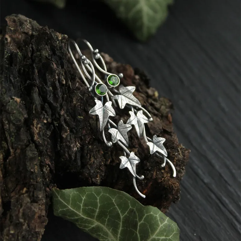 Elven Ivy Leaf Earrings vintage earrings LUNARITY GARAGE   