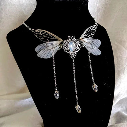 Enchanted Faerie Queen Wing Necklace Necklace Lunarity Garage   