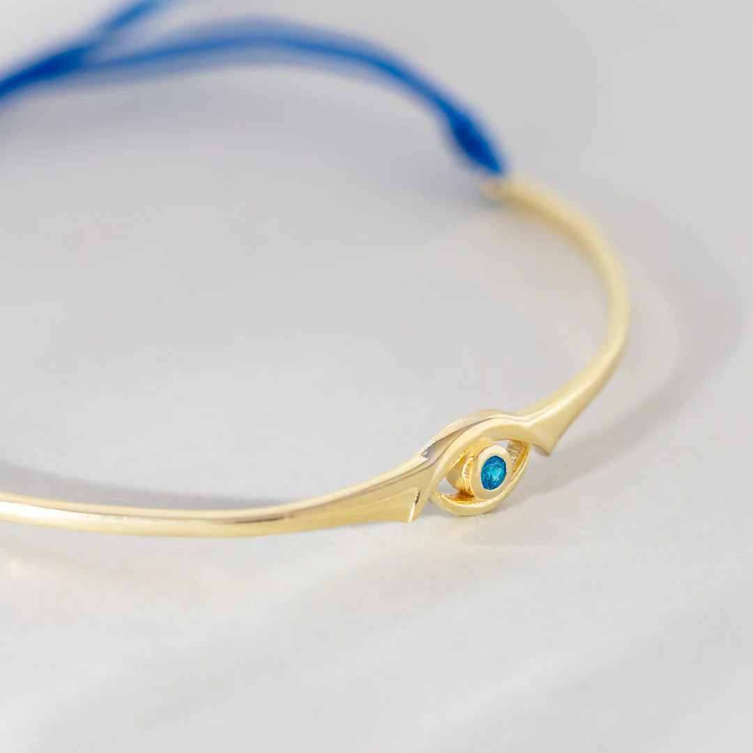 Evil Eye Blue Topaz Bracelet bracelets LUNARITY GARAGE