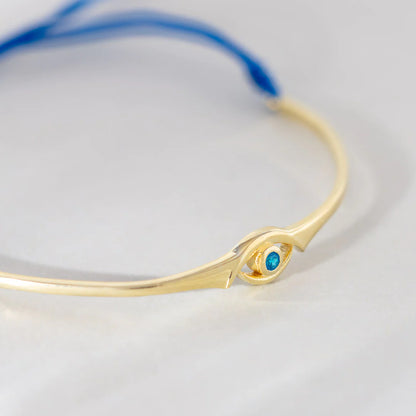 Evil Eye Blue Topaz Bracelet bracelets LUNARITY GARAGE   