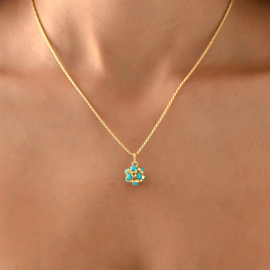 Evil Eye Bead Vintage Necklace – Blue Necklace LUNARITY GARAGE