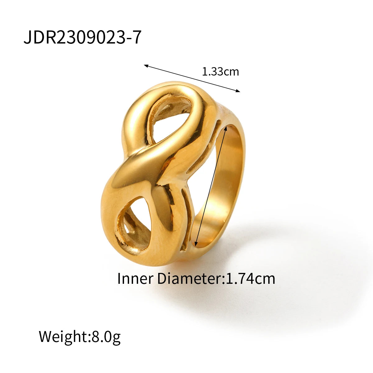 Exquisite Geometric Design Infinite Symbol Ring ring LUNARITY GARAGE