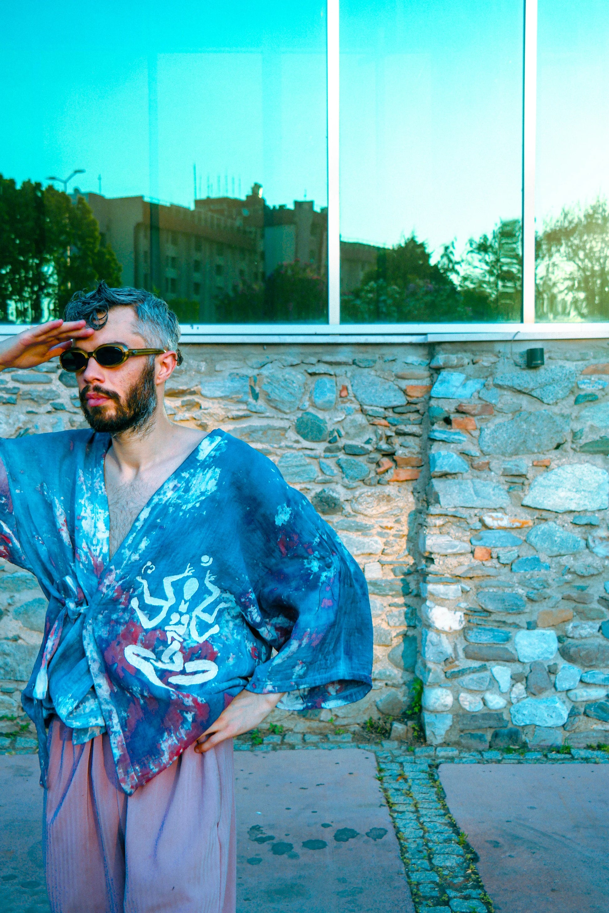 Tie-Dye Muslin Kimono kimono LUNARITY GARAGE