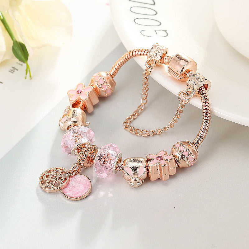 Fashion Love Geometric Rose Gold Bracelet bracelets LUNARITY GARAGE