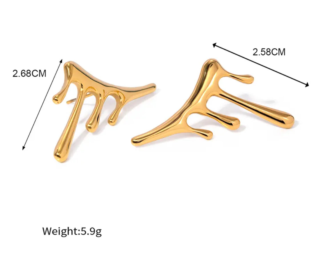 Vintage Liquid Drop Earrings earrings LUNARITY GARAGE