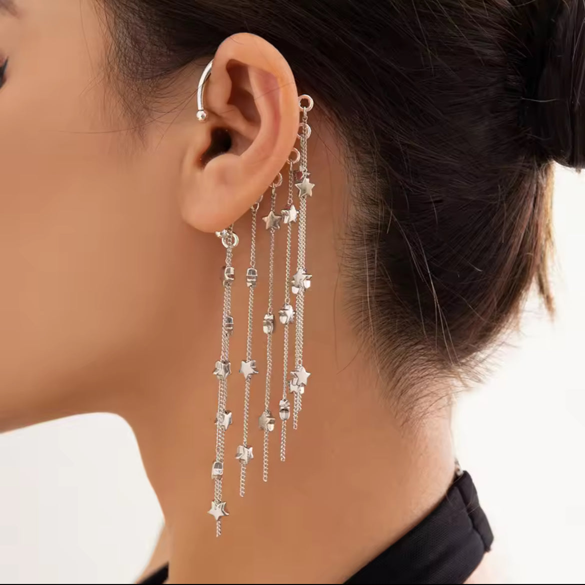 Celestial Dancer Clip Festival Earring ear clip LUNARITY GARAGE Silver