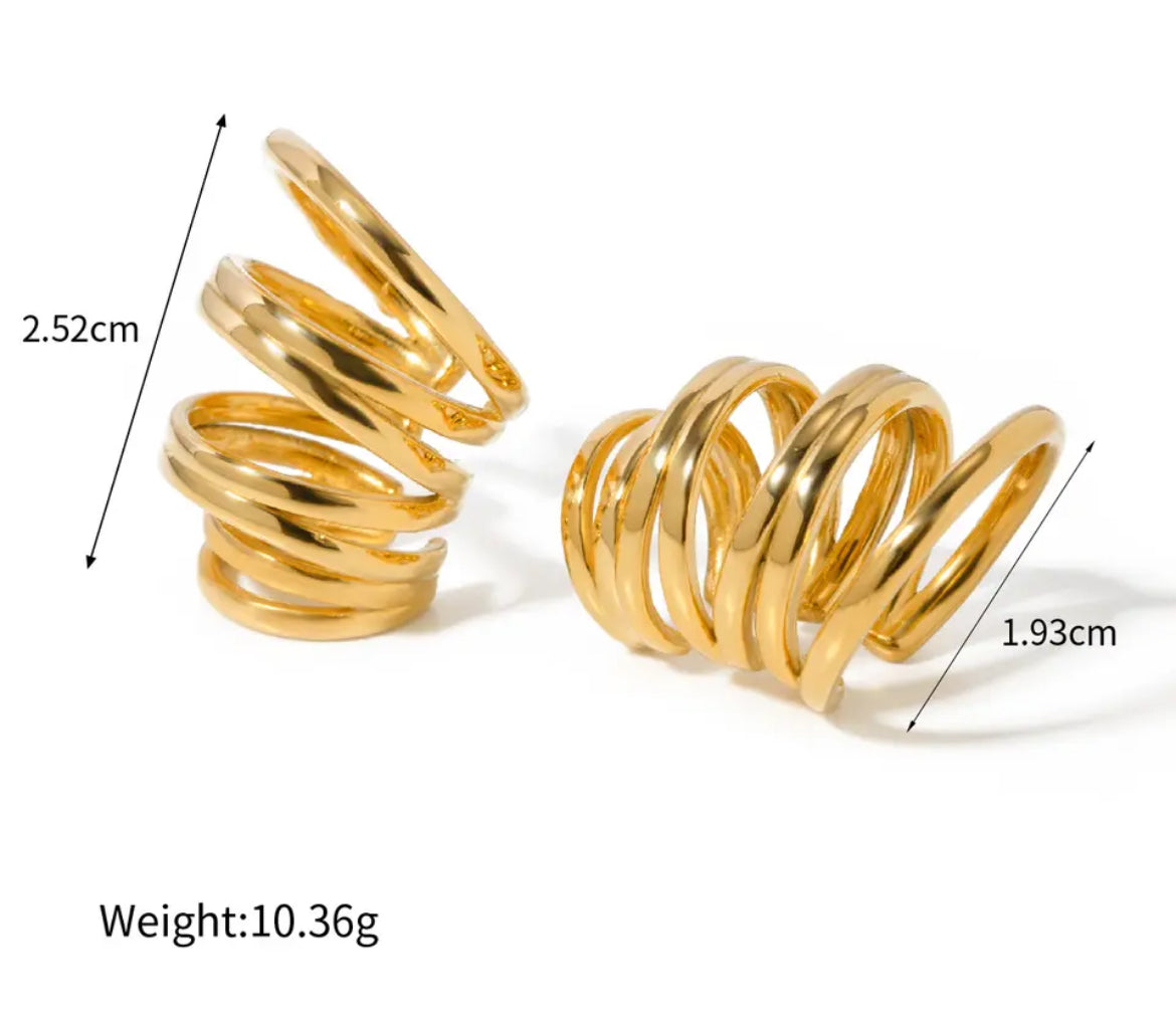 Multi-Layer Ear Clips earrings LUNARITY GARAGE