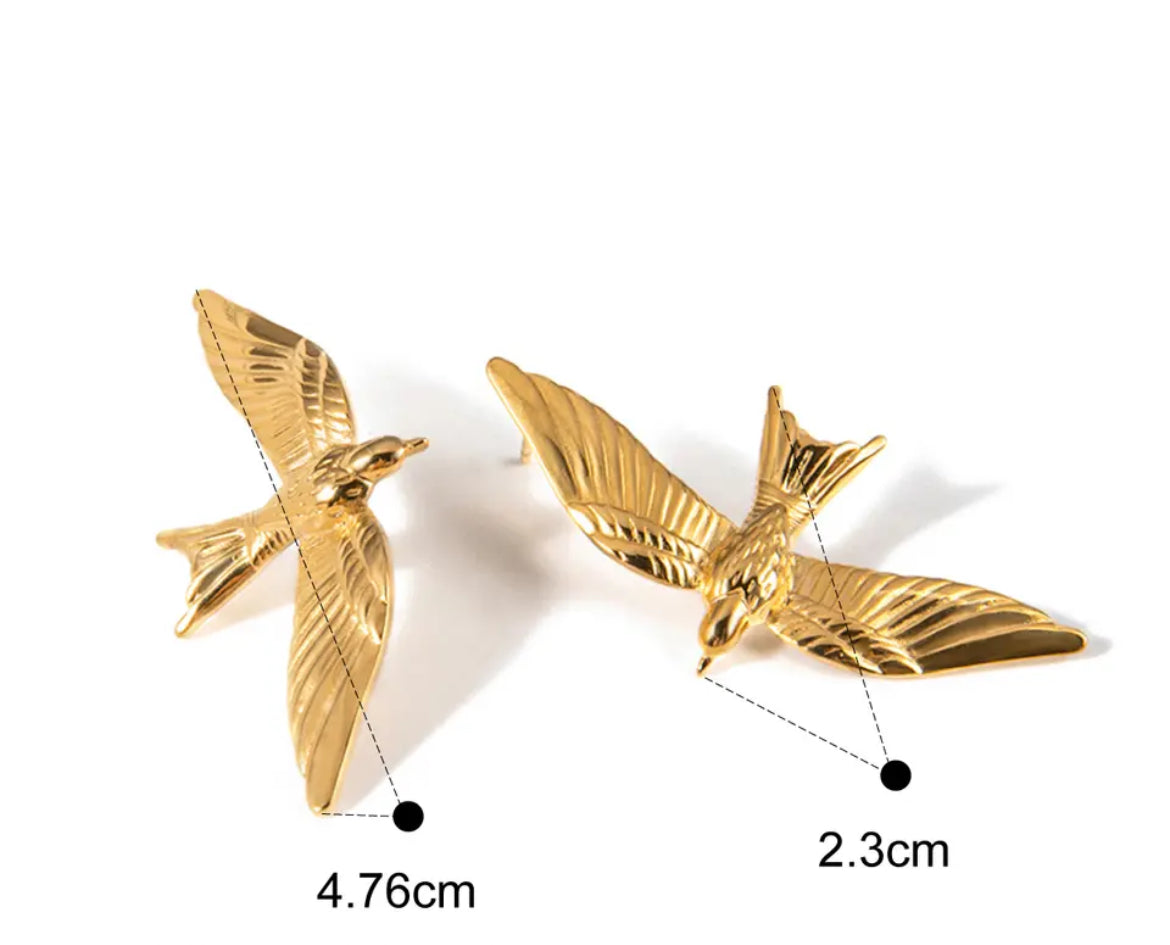 Vintage Bird Earrings earrings LUNARITY GARAGE