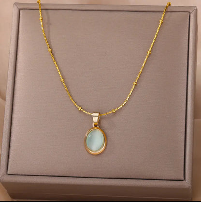 Opal Enchantment Necklace necklaces LUNARITY GARAGE Blue  