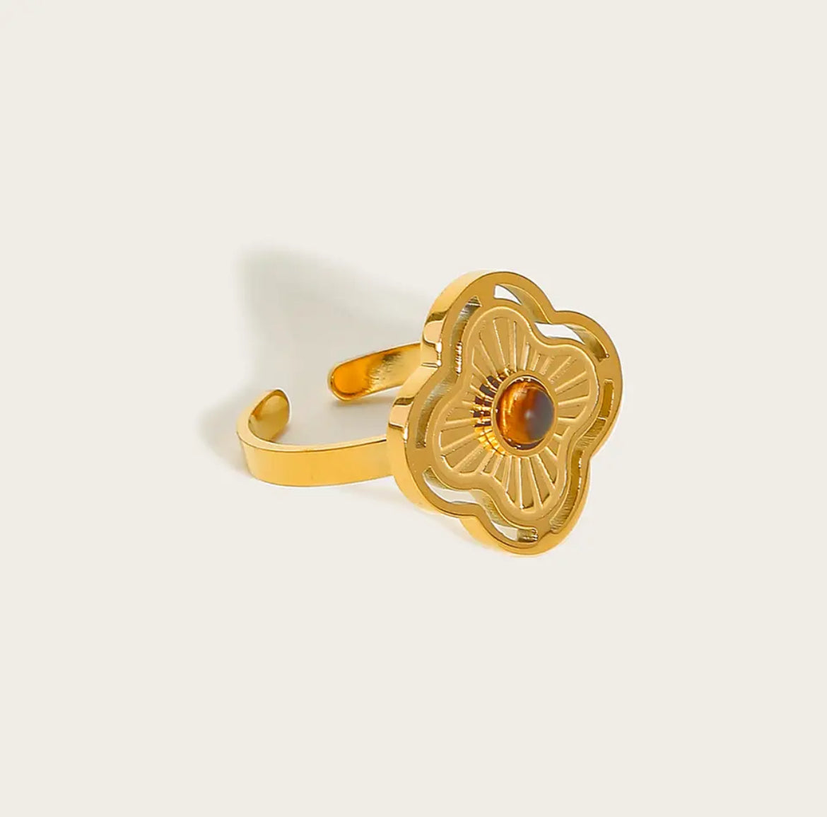Minimalist Terra Flora Ring ring LUNARITY GARAGE Red