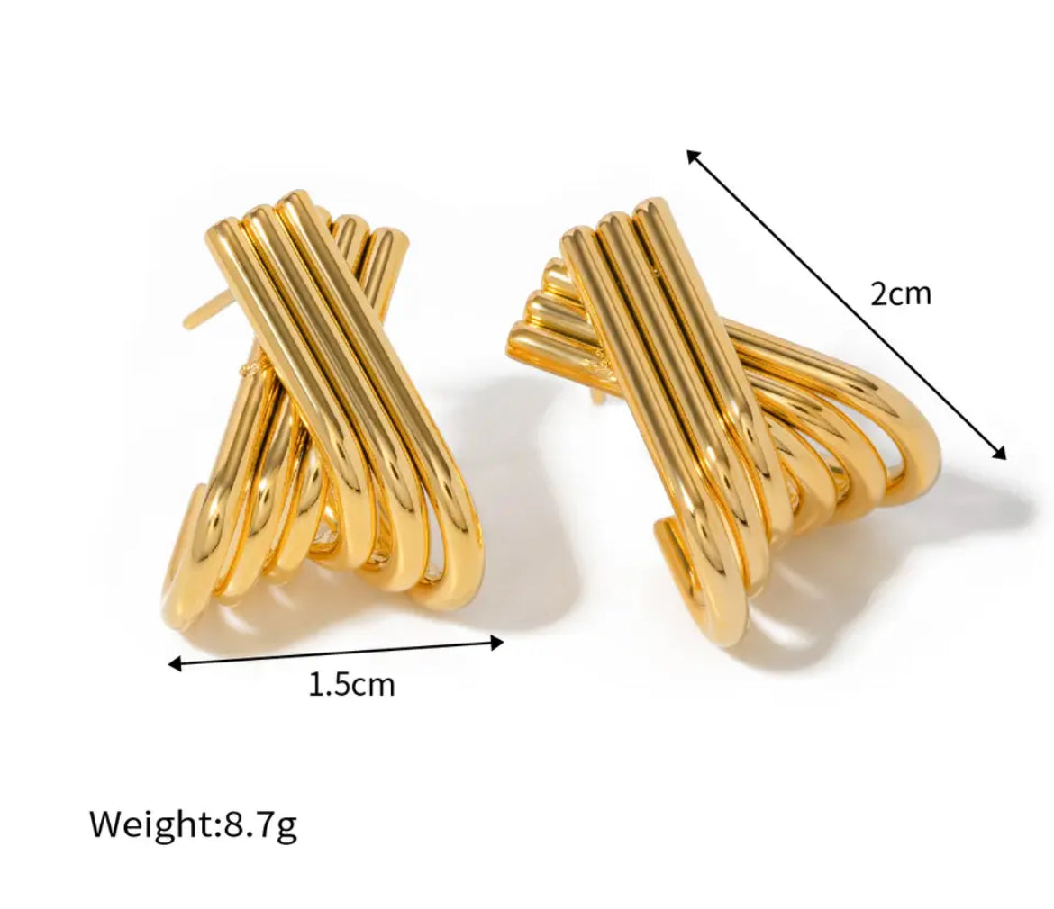 X Square Earrings earrings LUNARITY GARAGE