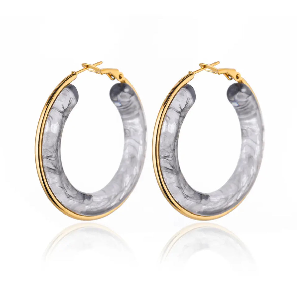 Acrylic Hoop Earrings earrings LUNARITY GARAGE