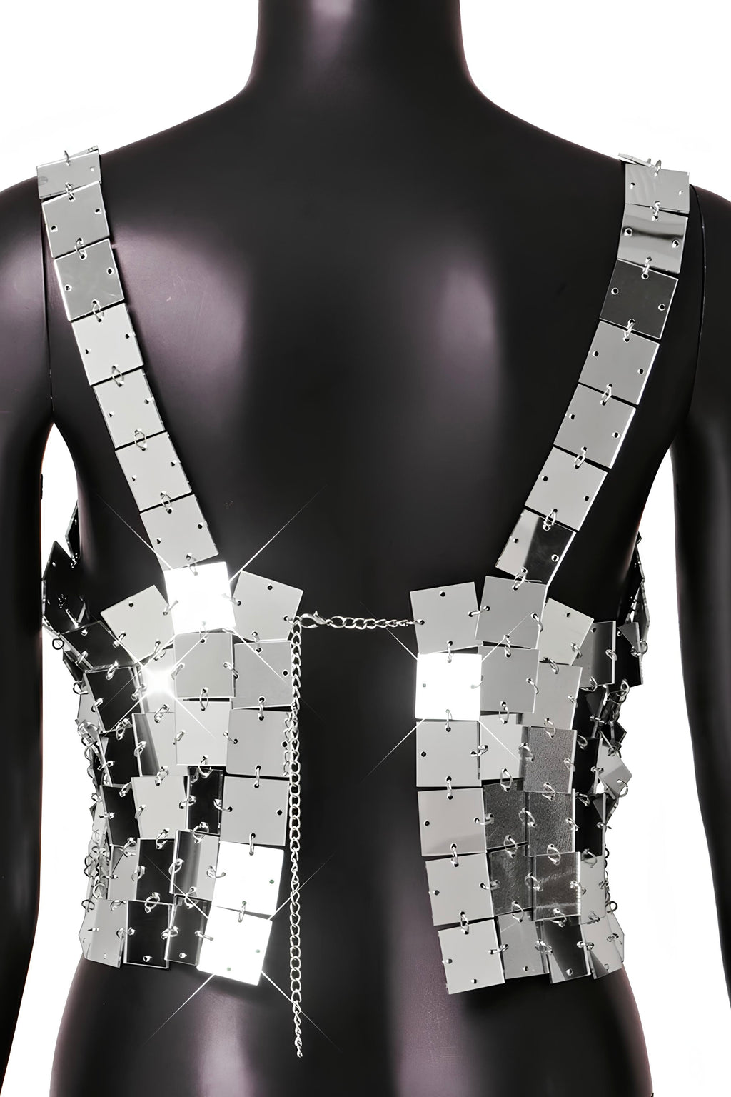 Dazzling Metallic Sequin Halter Crop Top – Shine at Every Party LUNARITY GARAGE
