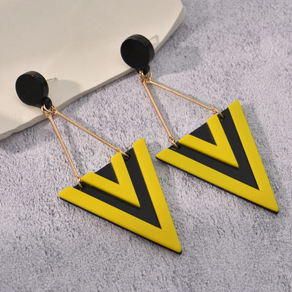 GeoTriangle Acrylic Dangle Earrings earrings LUNARITY GARAGE   