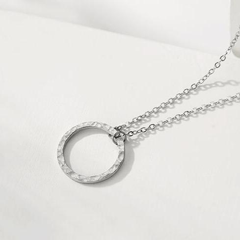 Goldplated Casting Minimalist Cold Wind Fashion Pendant necklaces LUNARITY GARAGE Silver