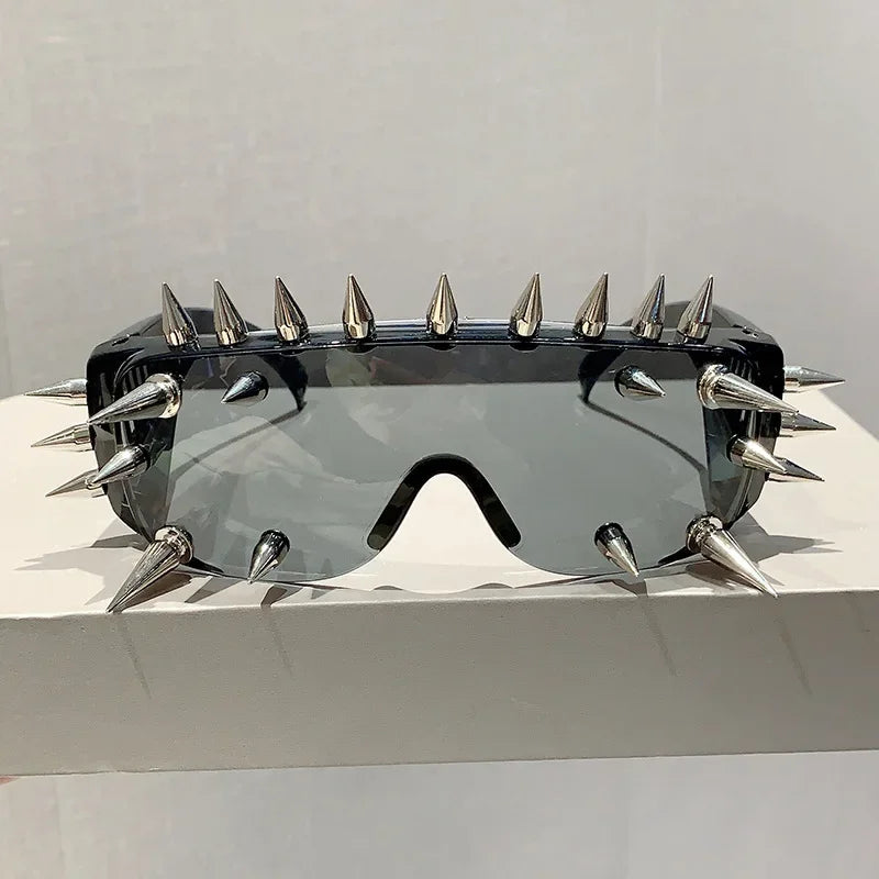 Cyberpunk Demon Metal Rivet Sunglasses Sunglasses Lunarity Garage