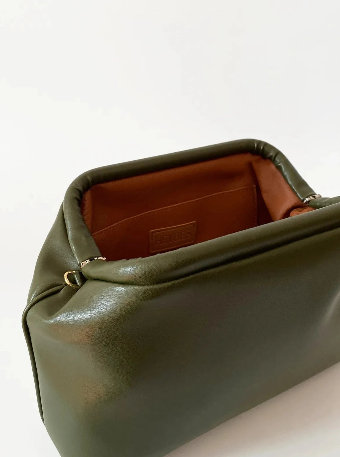 Elegant Green Faux Leather Handbag handbags LUNARITY GARAGE   