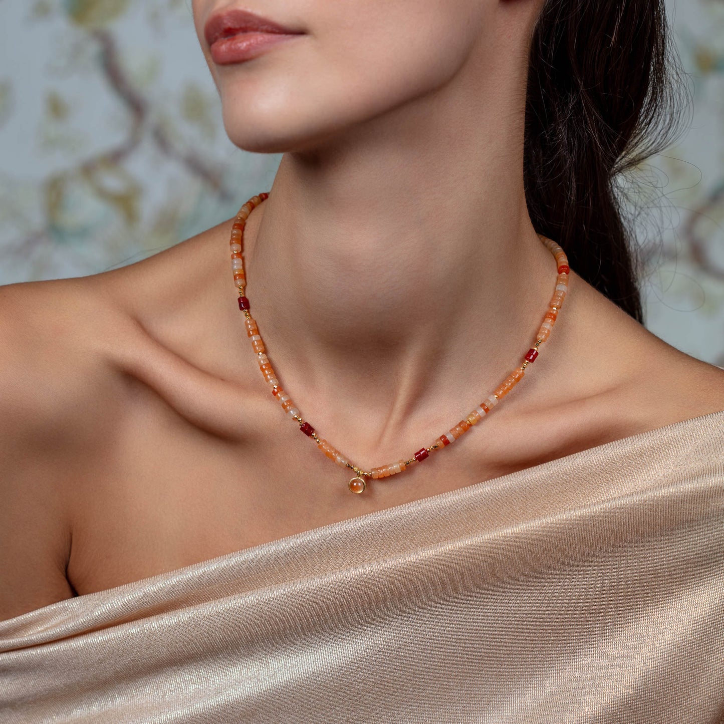 Fall Series Necklaces necklaces LUNARITY GARAGE Carnelian-Agate-Citrine Necklace  