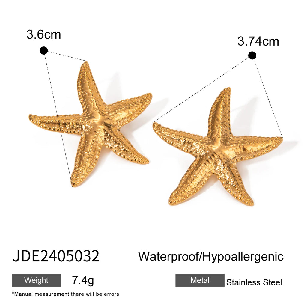 Elegant Starfish Stud Earrings earrings LUNARITY GARAGE   