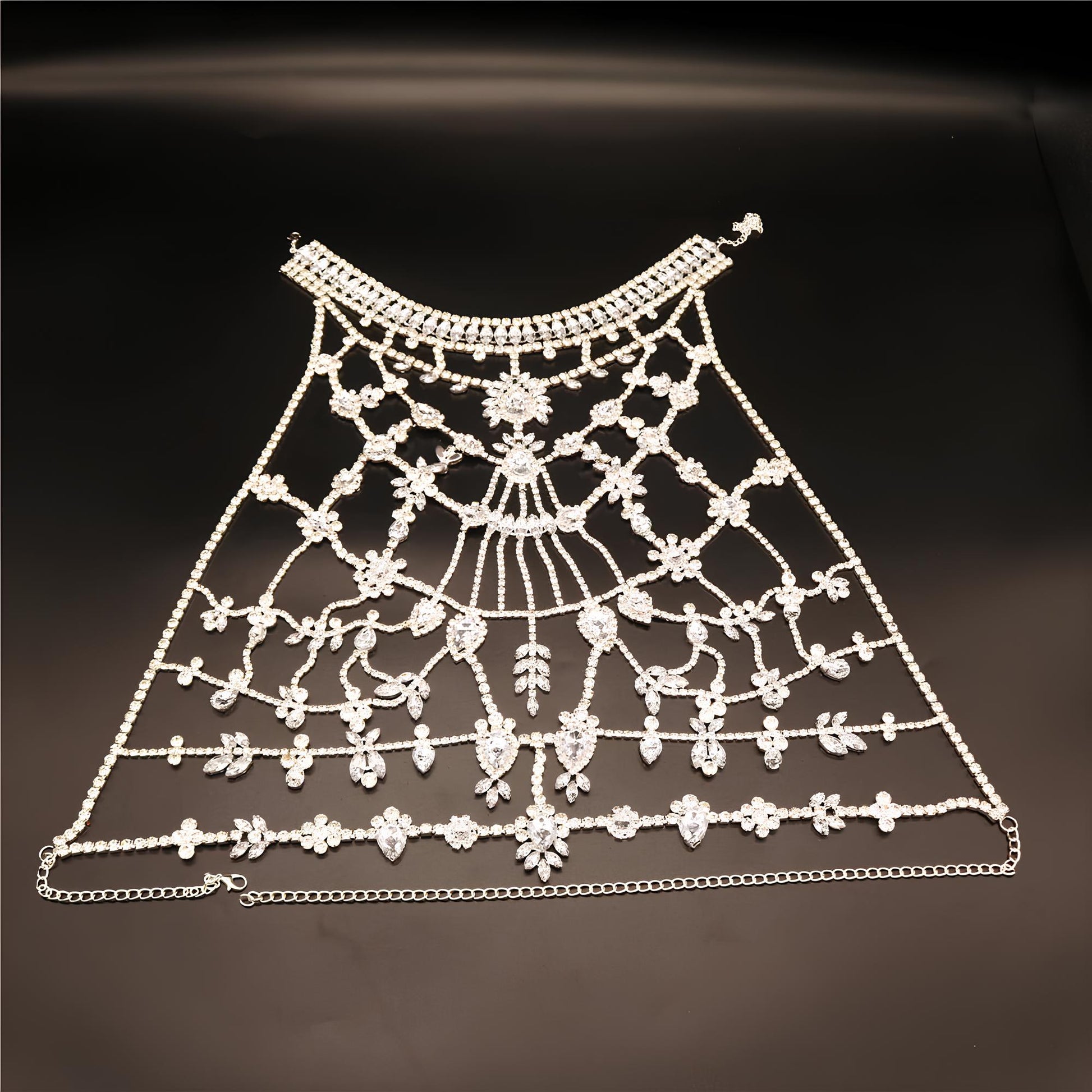 Exquisite Shimmer Zircon Bra Chain Necklace Body jewelry Lunarity Garage