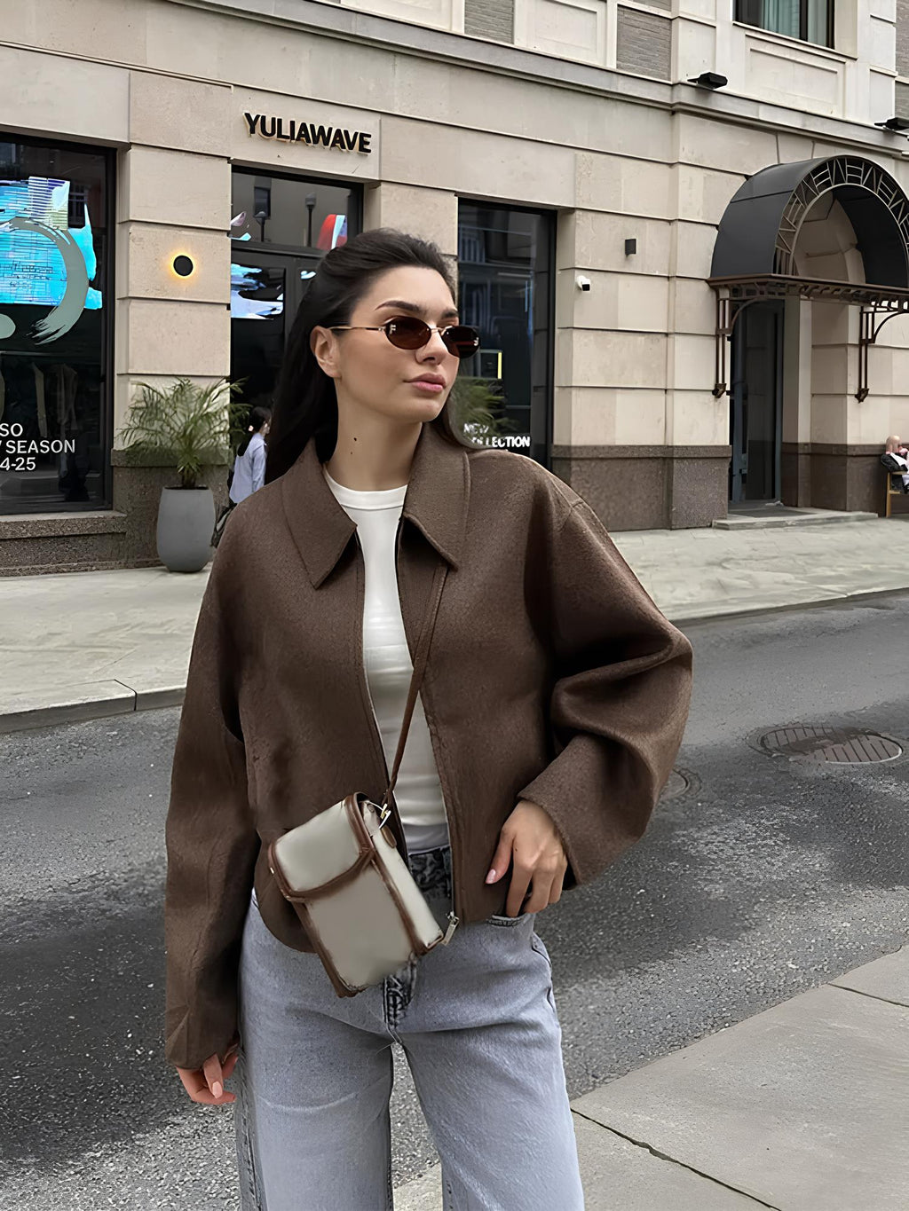 Modern Chic Solid Color Woolen Jacket Jackets Lunarity Garage   