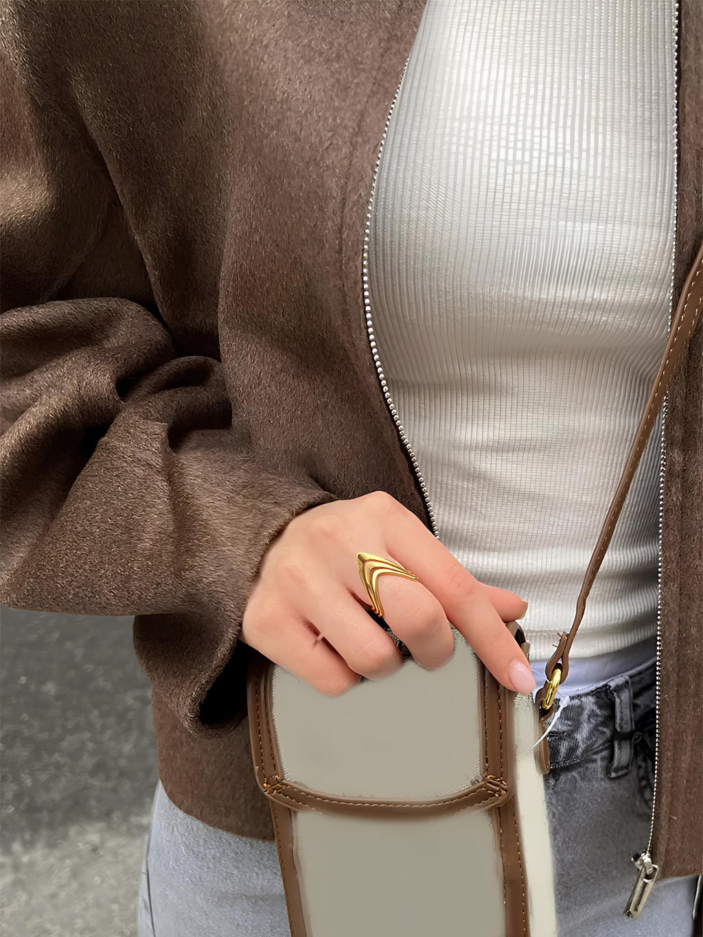 Modern Chic Solid Color Woolen Jacket Jackets Lunarity Garage   