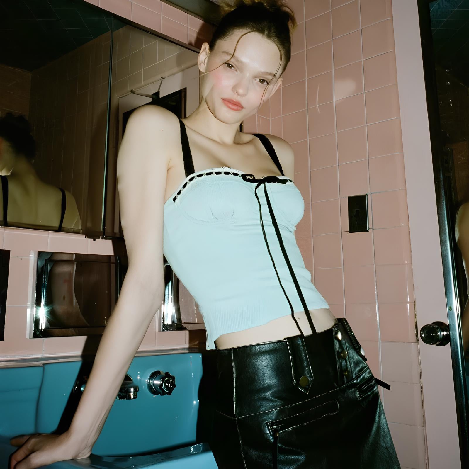 Y2K Lace Bandage Slip Tank – Bold, Sexy & Trendy Tank top Lunarity Garage