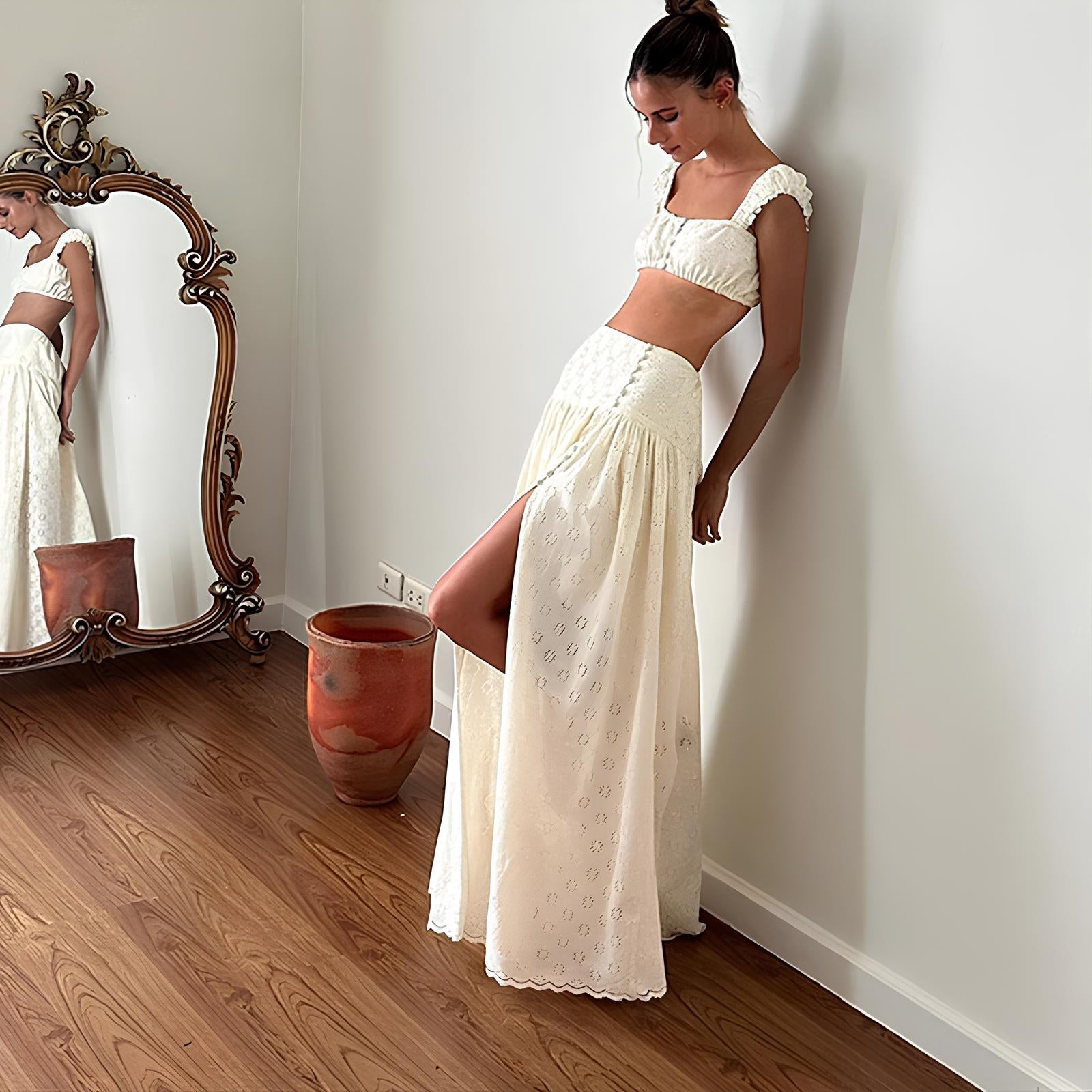 Temperament Street Slim Fit Two-Piece Set – Chic, Bold & Elegant Clothing Set Lunarity Garage