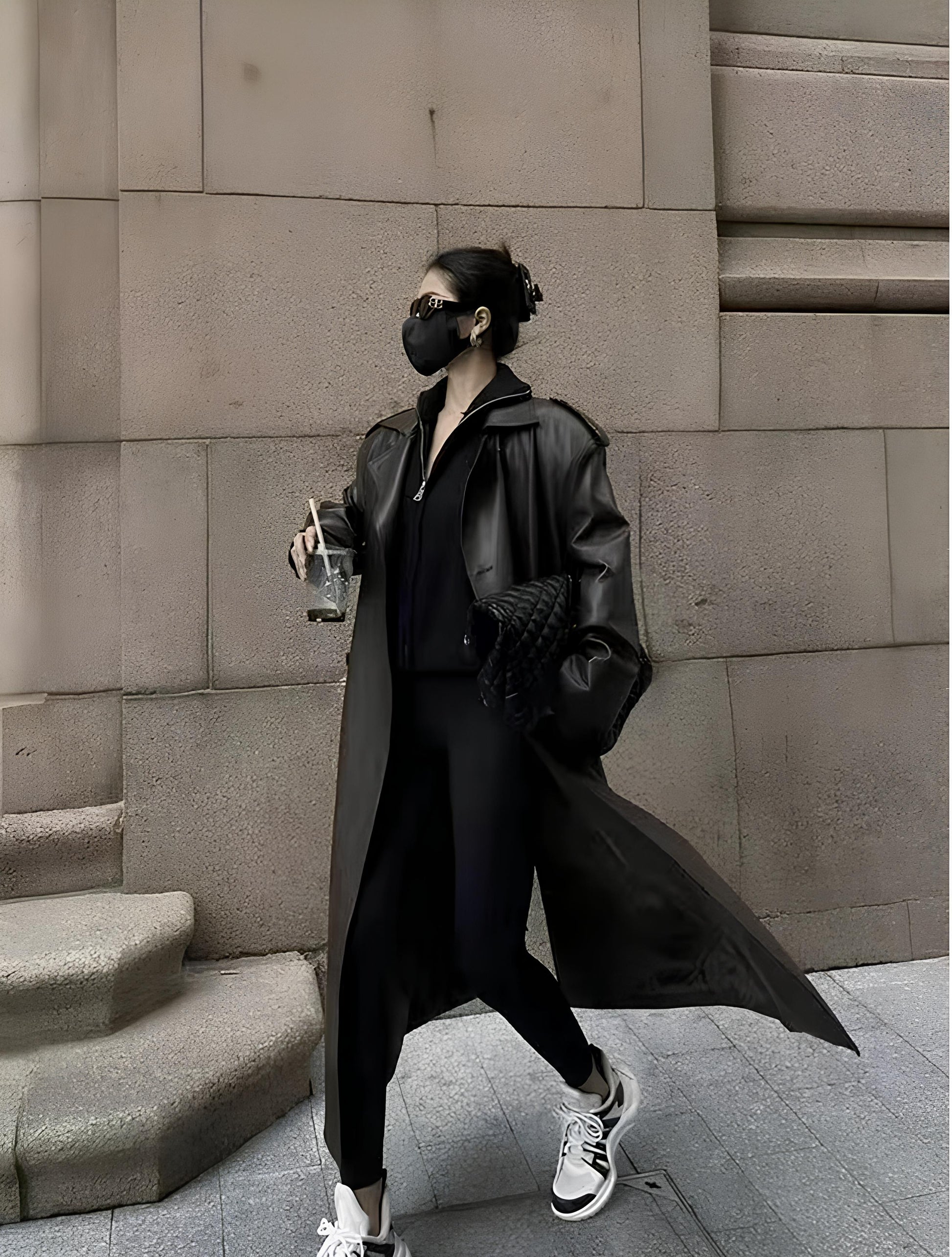 Women’s Faux Leather Long Coat – Sleek, Edgy & Timeless LUNARITY GARAGE