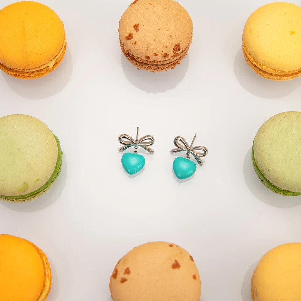 Blue Sweetheart Drop Earrings earrings LUNARITY GARAGE