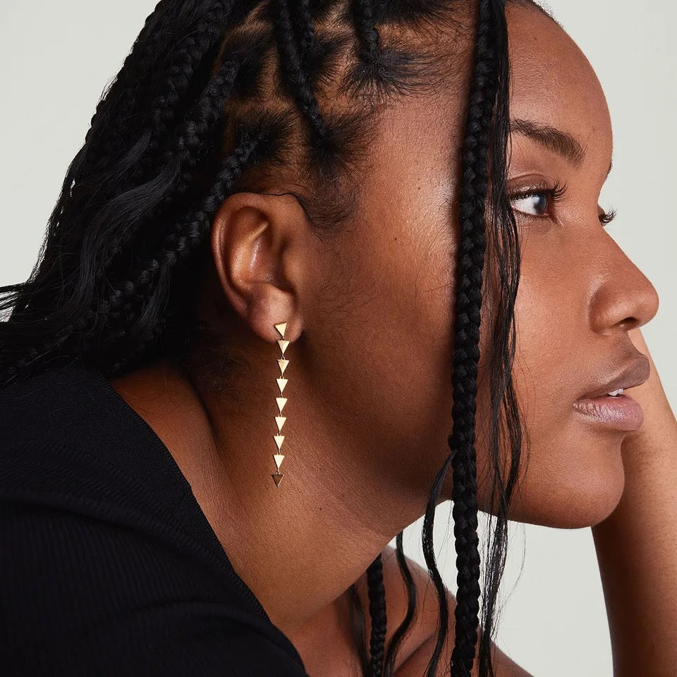 Geometric Triangle Earrings earrings LUNARITY GARAGE