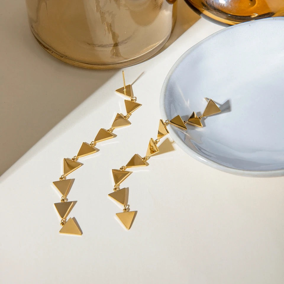Geometric Triangle Earrings earrings LUNARITY GARAGE