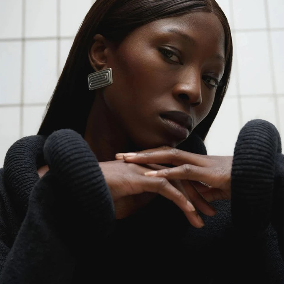 Rectangular Earrings earrings LUNARITY GARAGE