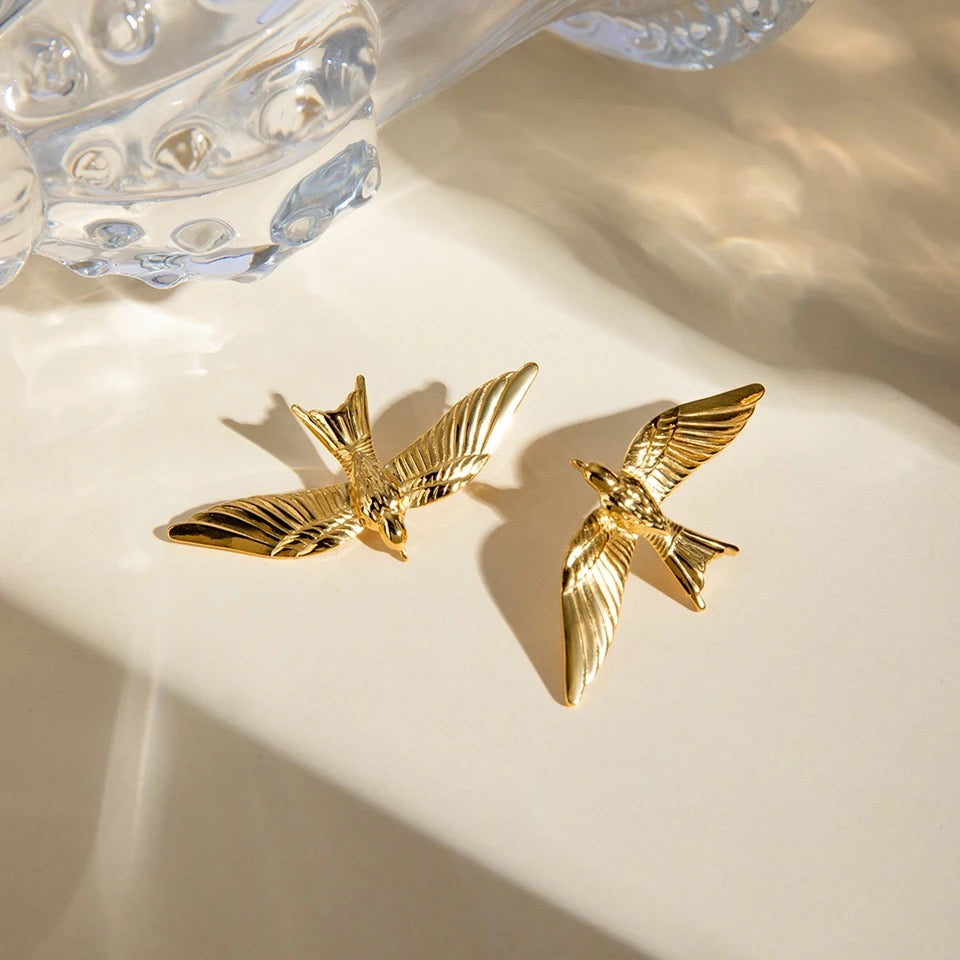 Vintage Bird Earrings earrings LUNARITY GARAGE