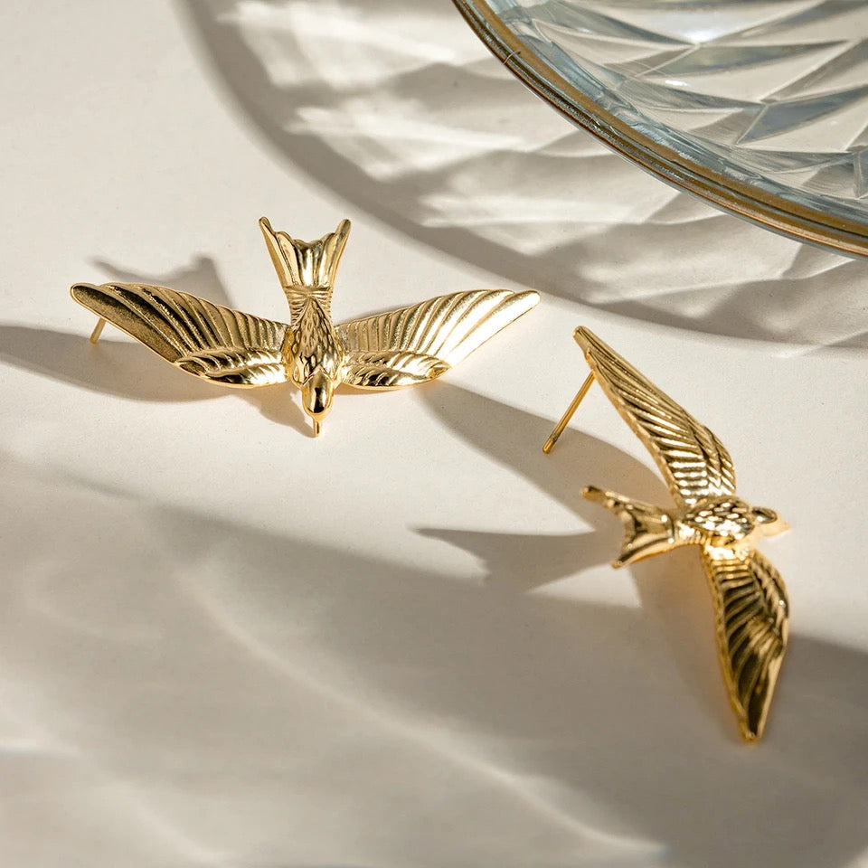 Vintage Bird Earrings earrings LUNARITY GARAGE