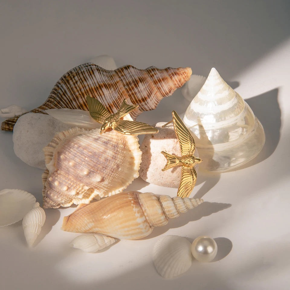 Vintage Bird Earrings earrings LUNARITY GARAGE