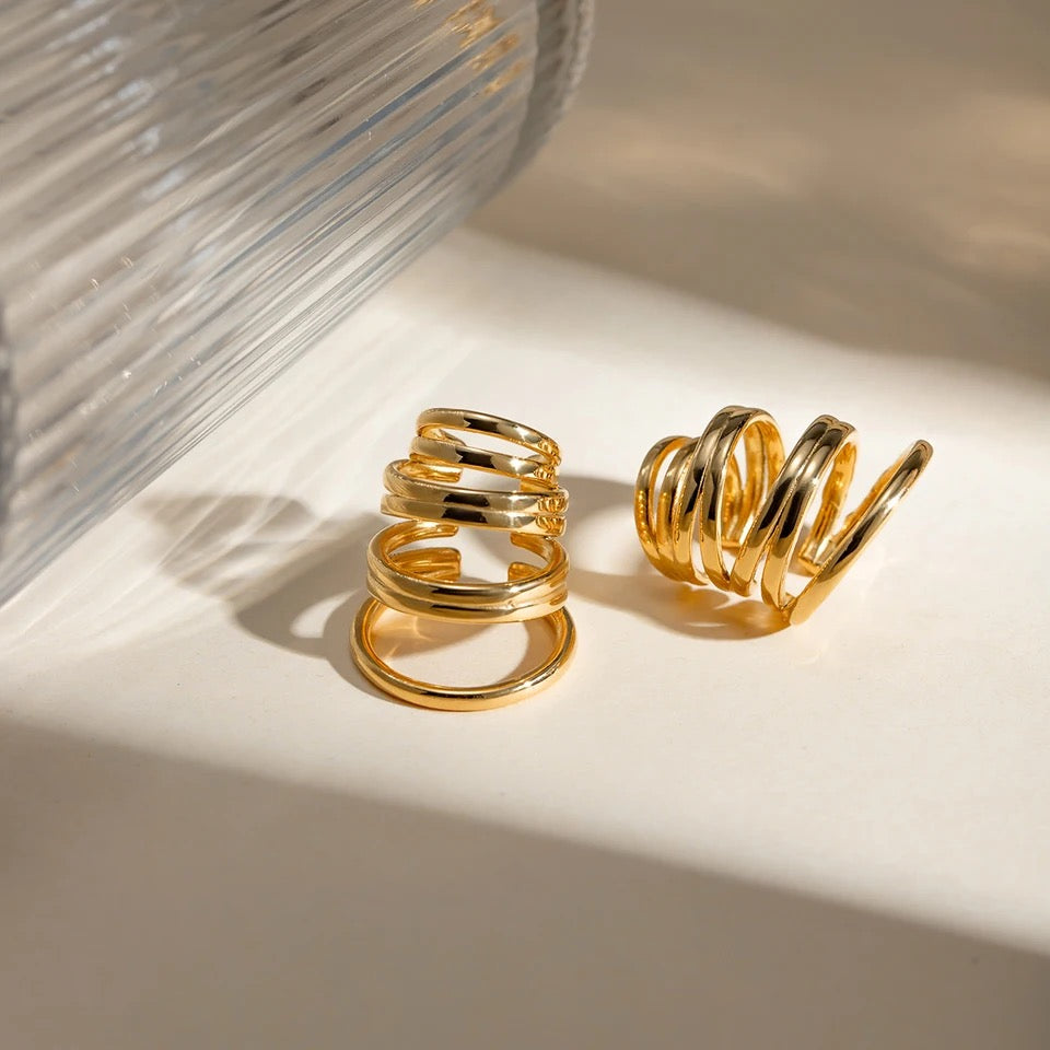 Multi-Layer Ear Clips earrings LUNARITY GARAGE