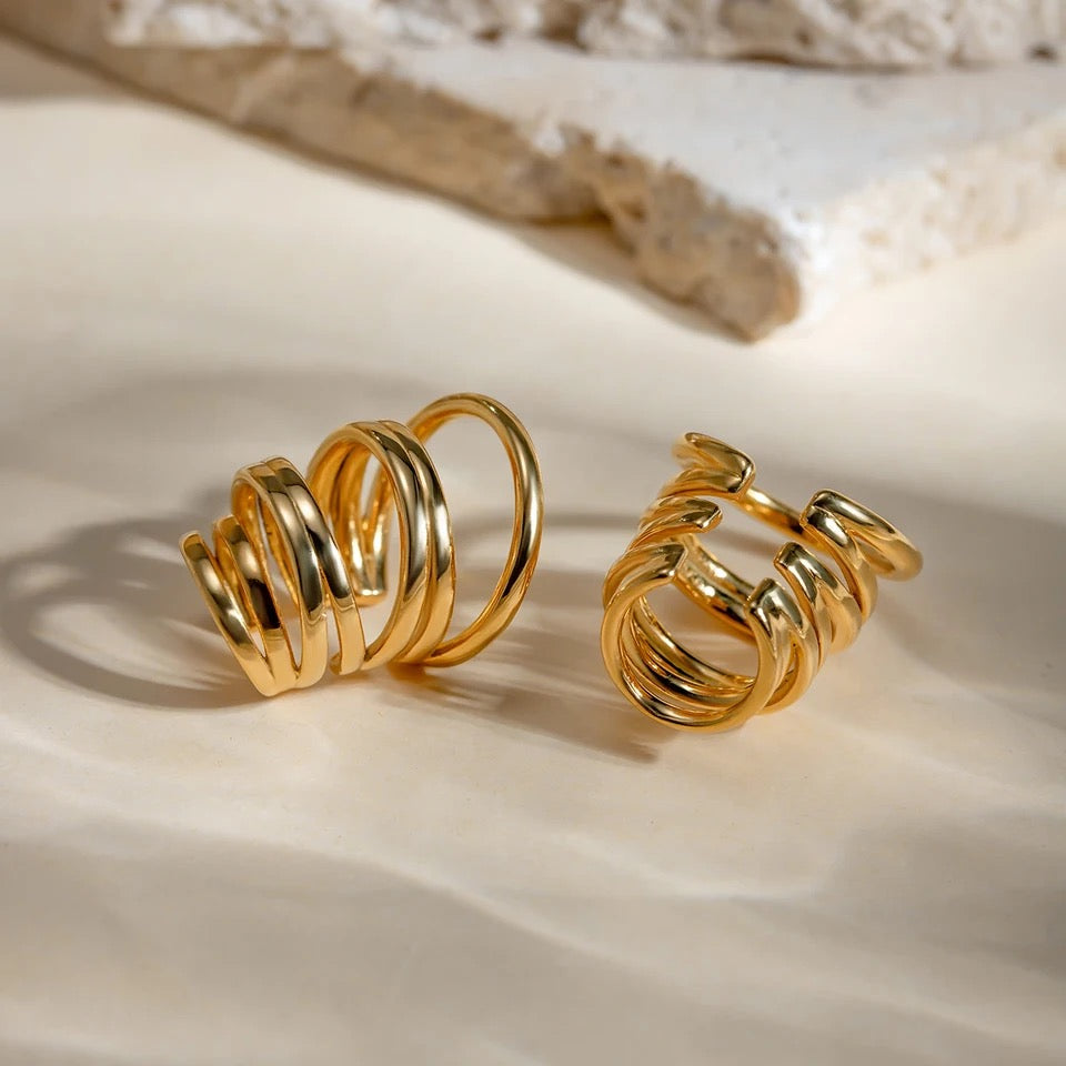 Multi-Layer Ear Clips earrings LUNARITY GARAGE