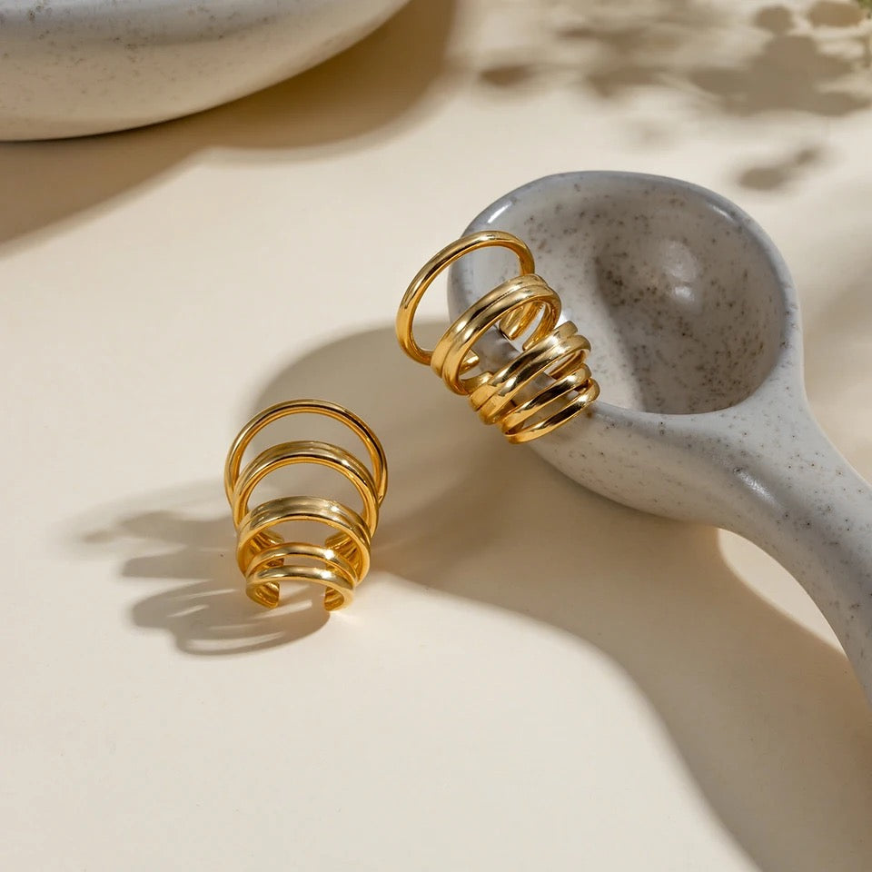 Multi-Layer Ear Clips earrings LUNARITY GARAGE